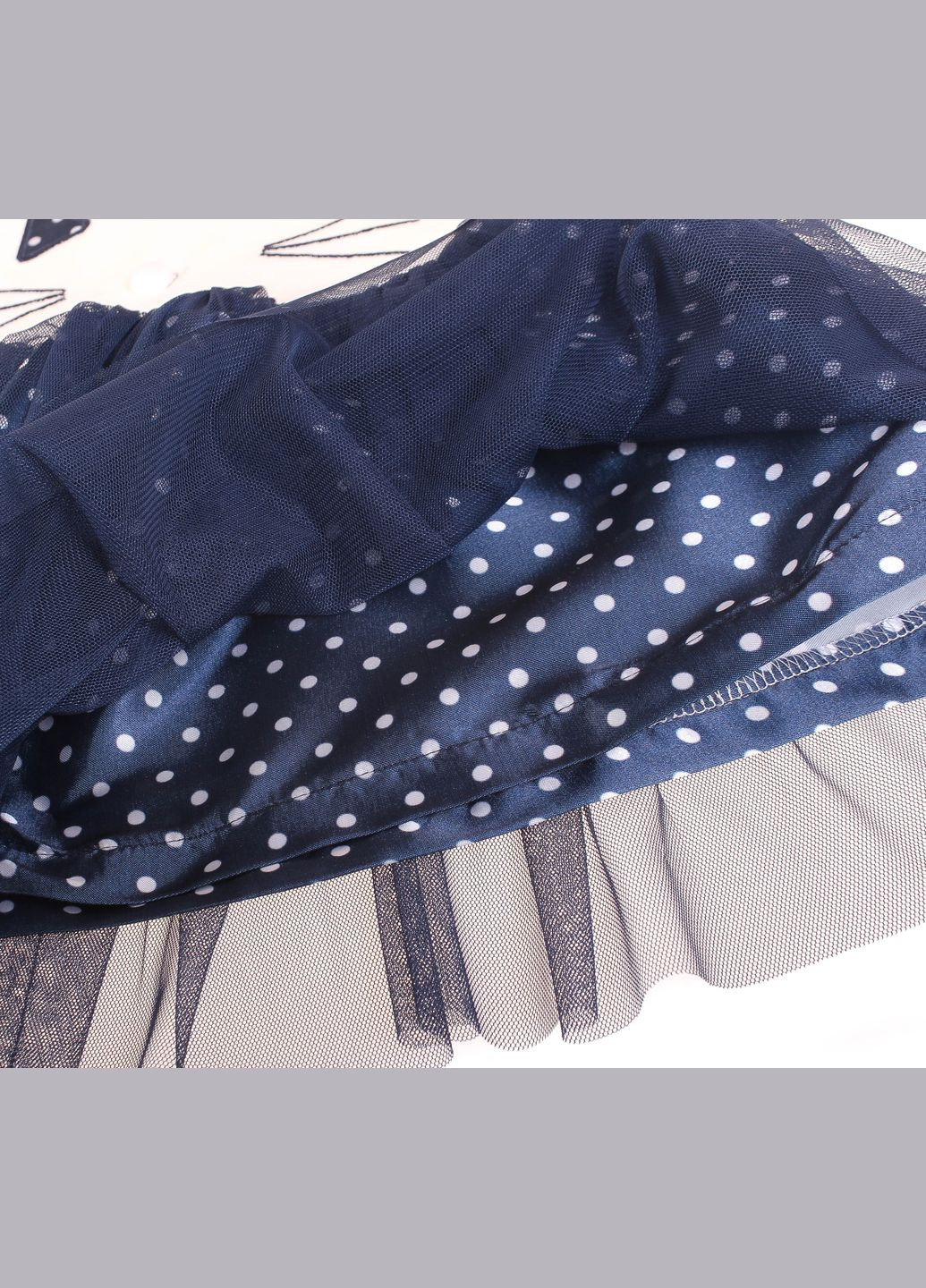 Кремовое платье 17036 и синий Breeze (306714626)