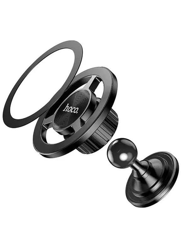 Автодержатель Hoco DCA46 Mini magnetic магнитный 65x36x35 мм алюминий черный No Brand (403004884)