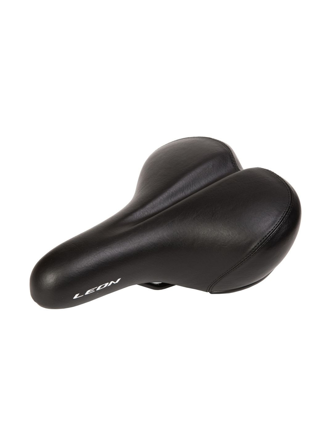 Седло комфортное 279*206 K. YBT-8002 c логотипом LEON черное (черный) San (369781748)