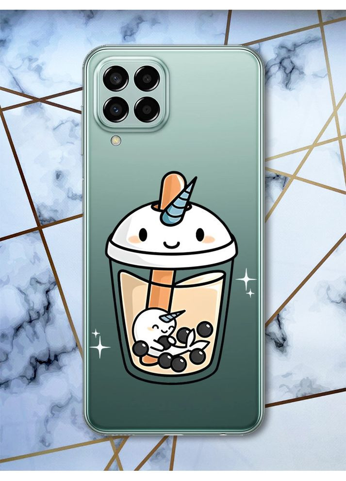 Прозорий чохол на Samsung Galaxy M33 5G Коктейль Єдиноріг (принт 96) Creative (359500989)