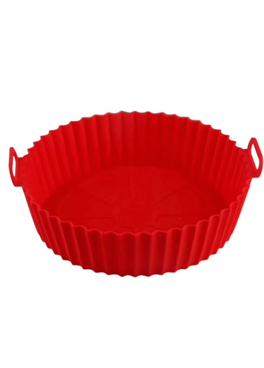 Силіконова форма для запікання в Аерогрилі / Аерофритюрниці / Мікрохвильовій печі / Духовці Колесо Червона No Brand (341324881)