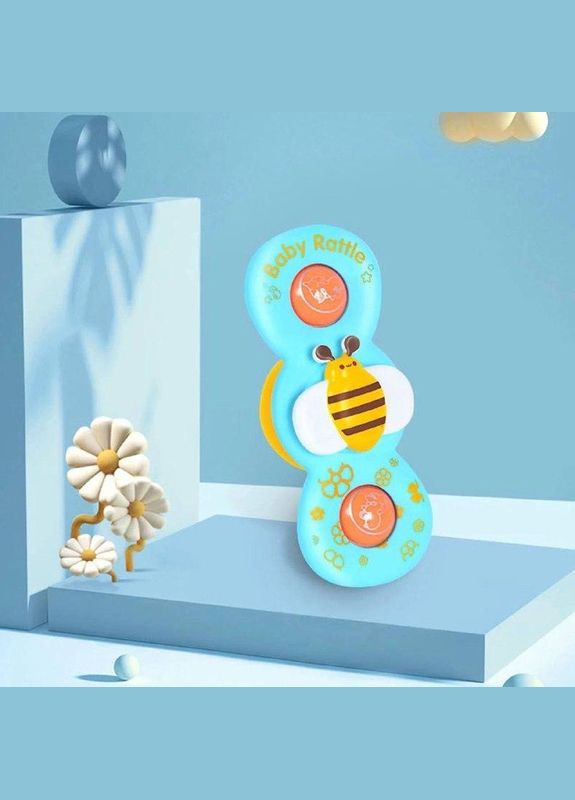 Детский развивающий набор погремушка 6329 спинер на присоске набор из 3 шт. Fun Game (328262588)