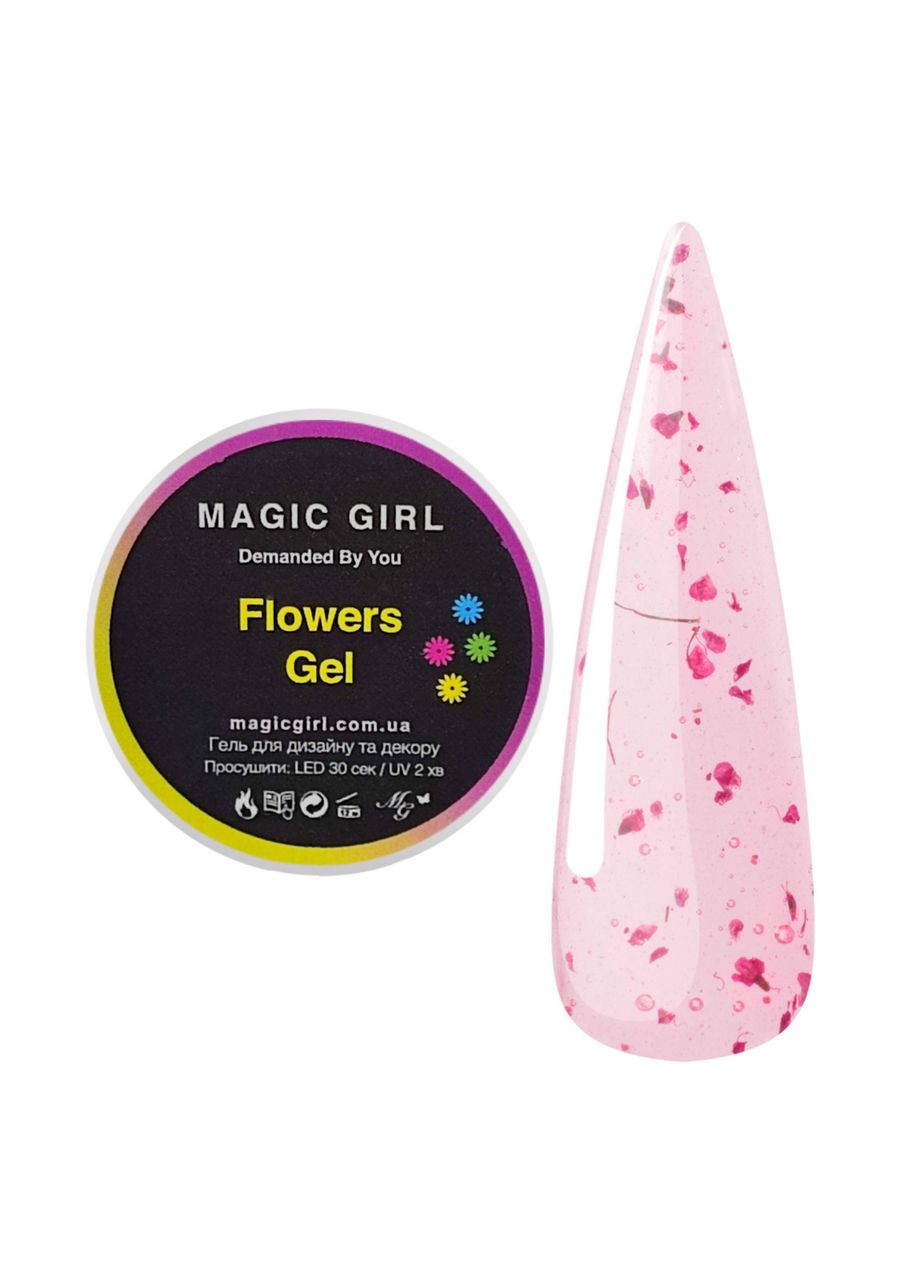 Гель сухоцвет Flowers Gel 10мл Magic Girl (303635570)