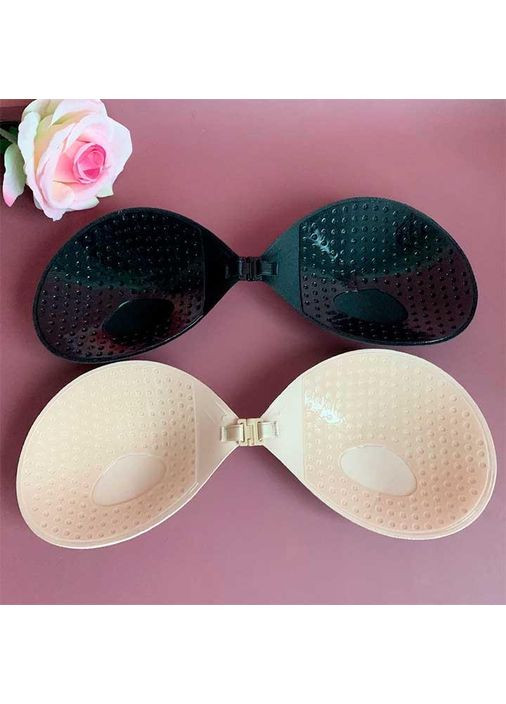 Бежевий демісезонний самоклеючий бюстгальтер невидимка fly bra бежевого кольору. bra invisible або бюстгалтер-невидимка No Brand