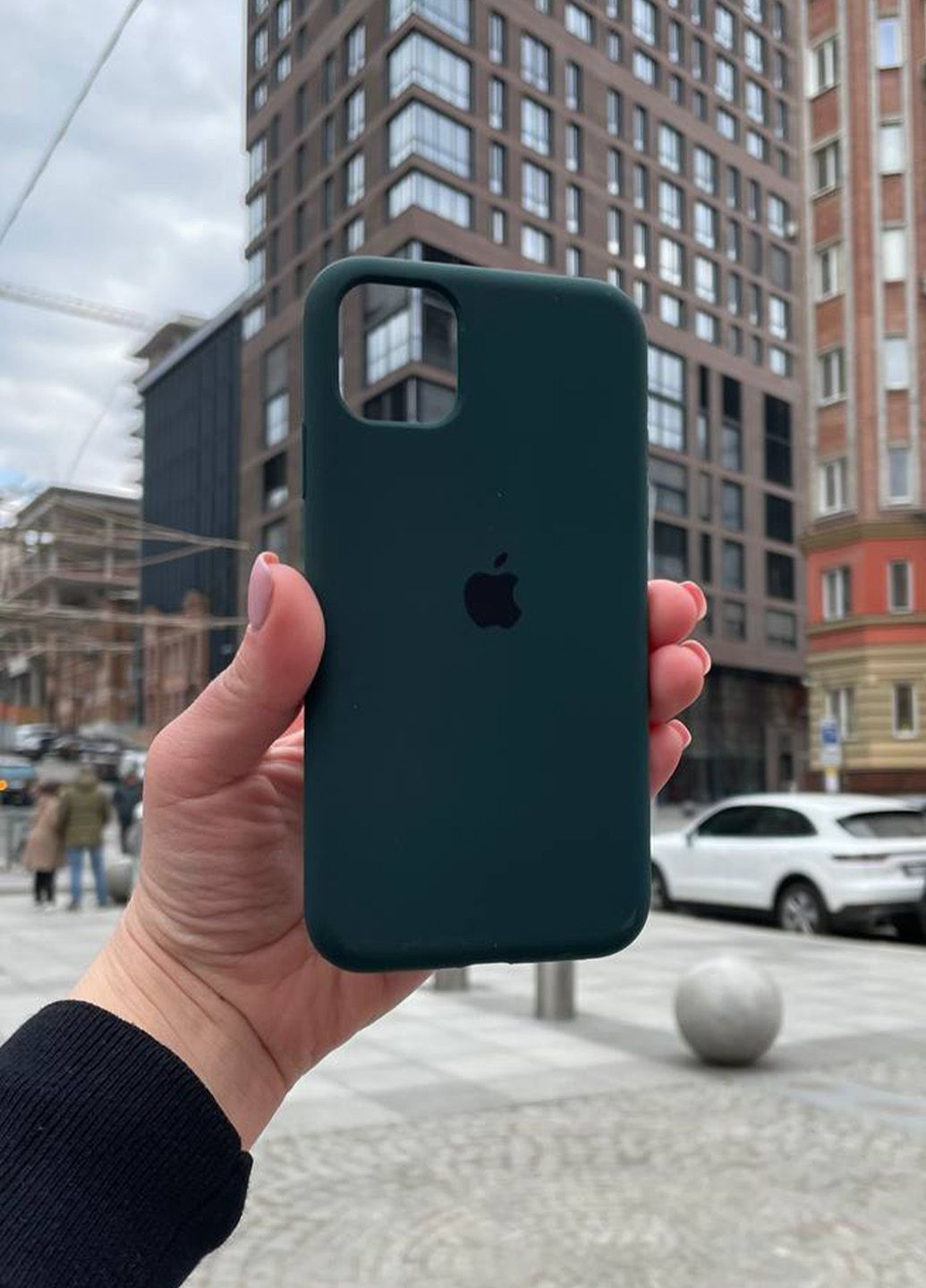 Чохол для iPhone 11 Pro зелений Pacific Green Silicone Case силікон кейс No Brand (289754171)