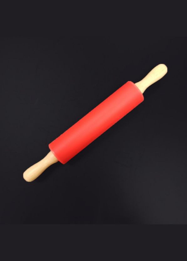 Скалка Мини силиконовая 30,5 см красная 98541 A-Plus (323483124)
