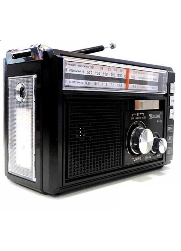 Радиоприемник с фонарем RX-382 BT Bluetooth Черный Golon (280916484)