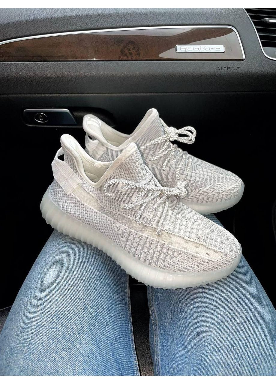 КРОССОВКИ ЖЕНСКИЕ ADIDAS YEEZY BOOST 350 V2 STATIC АДИДАС ИЗИ БУСТ No Brand серые демисезоны (368862158)