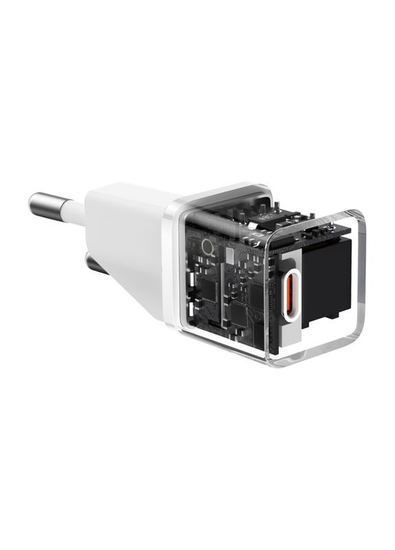 Мережевий зарядний пристрій GaN5 Fast Charger(mini) 1C 20W EU White Baseus GaN5 Fast Charger (mini) (368698396)