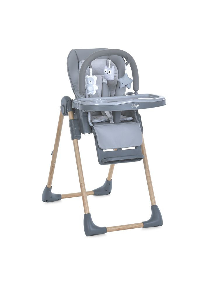 Стільчик для годування CRAFT (ME 1115-W Gray) El Camino (322329010)