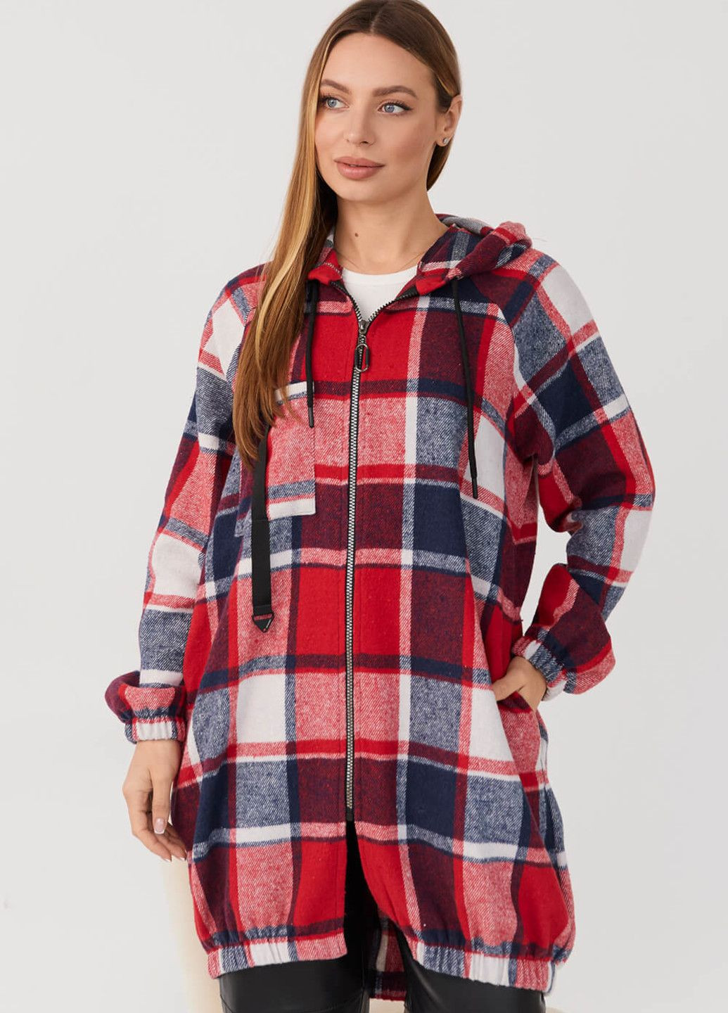 Бомбер-сорочка жіночий з капюшоном "Ноя" MioRichi на блискавці (324393312)