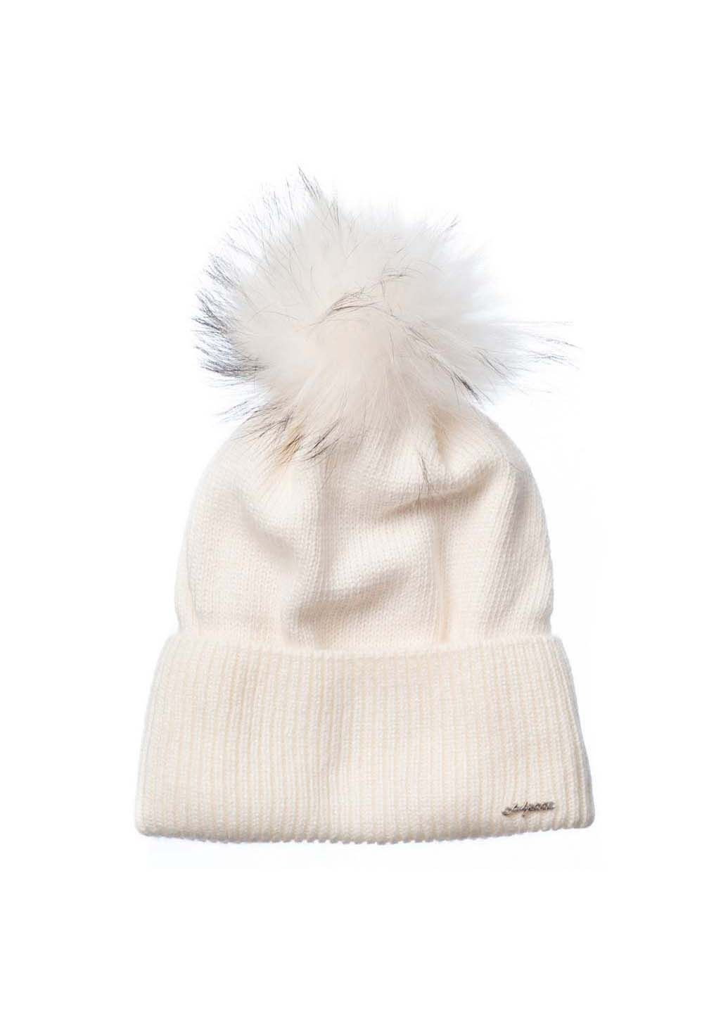 Шарф 22х185 см + шапка с помпоном LuckyLOOK (314860689)