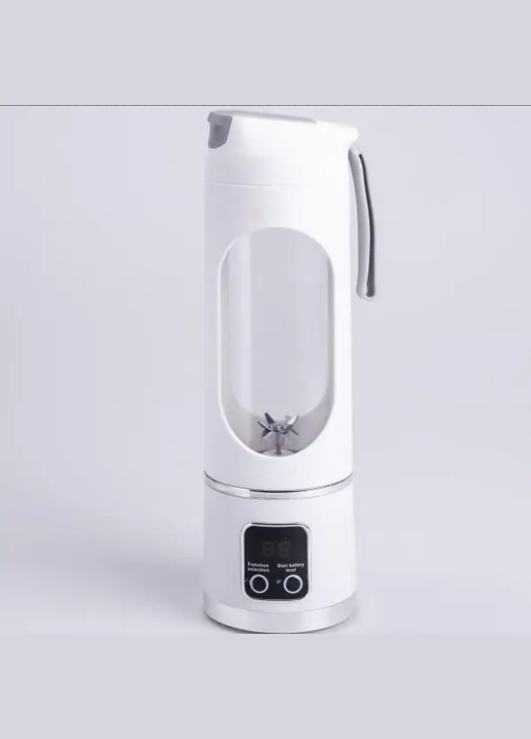 Блендер-шейкер HP-11-10W портативный 2 в 1 для коктейлей 450 мл с USB-зарядкой Белый Huizhou (328912538)