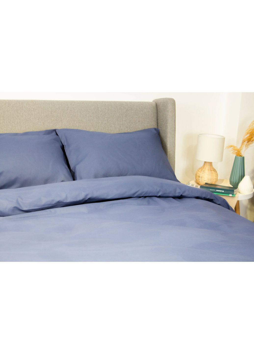 Евро комплект постельного белья с наволочками 70*70 см, 115 гр/м2 гипоаллергенный Ashen Синий (13080200215) ТЕП (364099975)