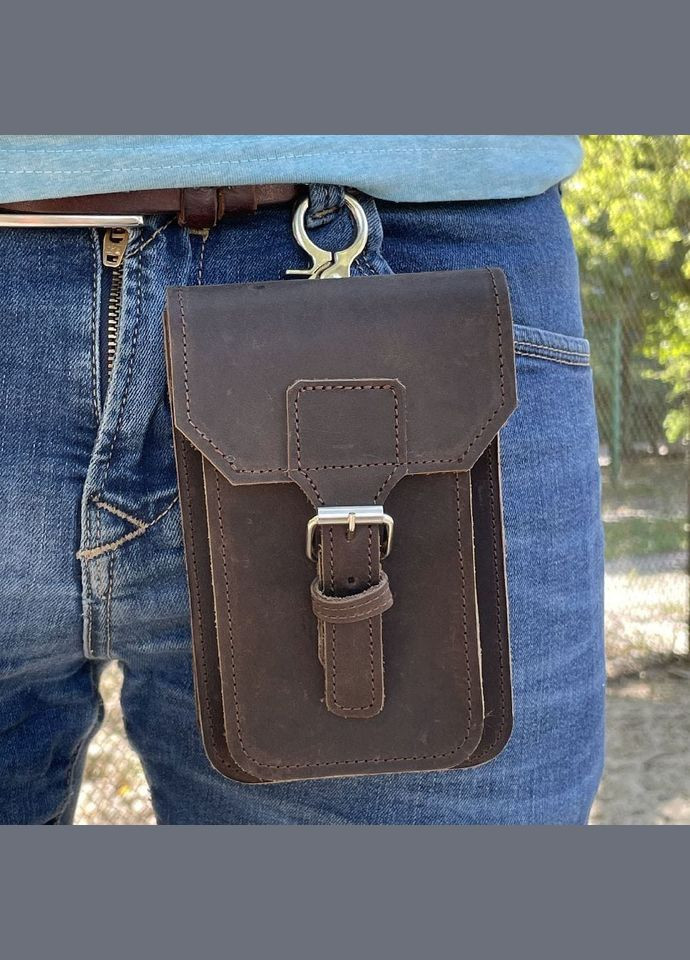 Шкіряна сумка-чохол на пояс коричнева RC-2090-3md TARWA (306543340)