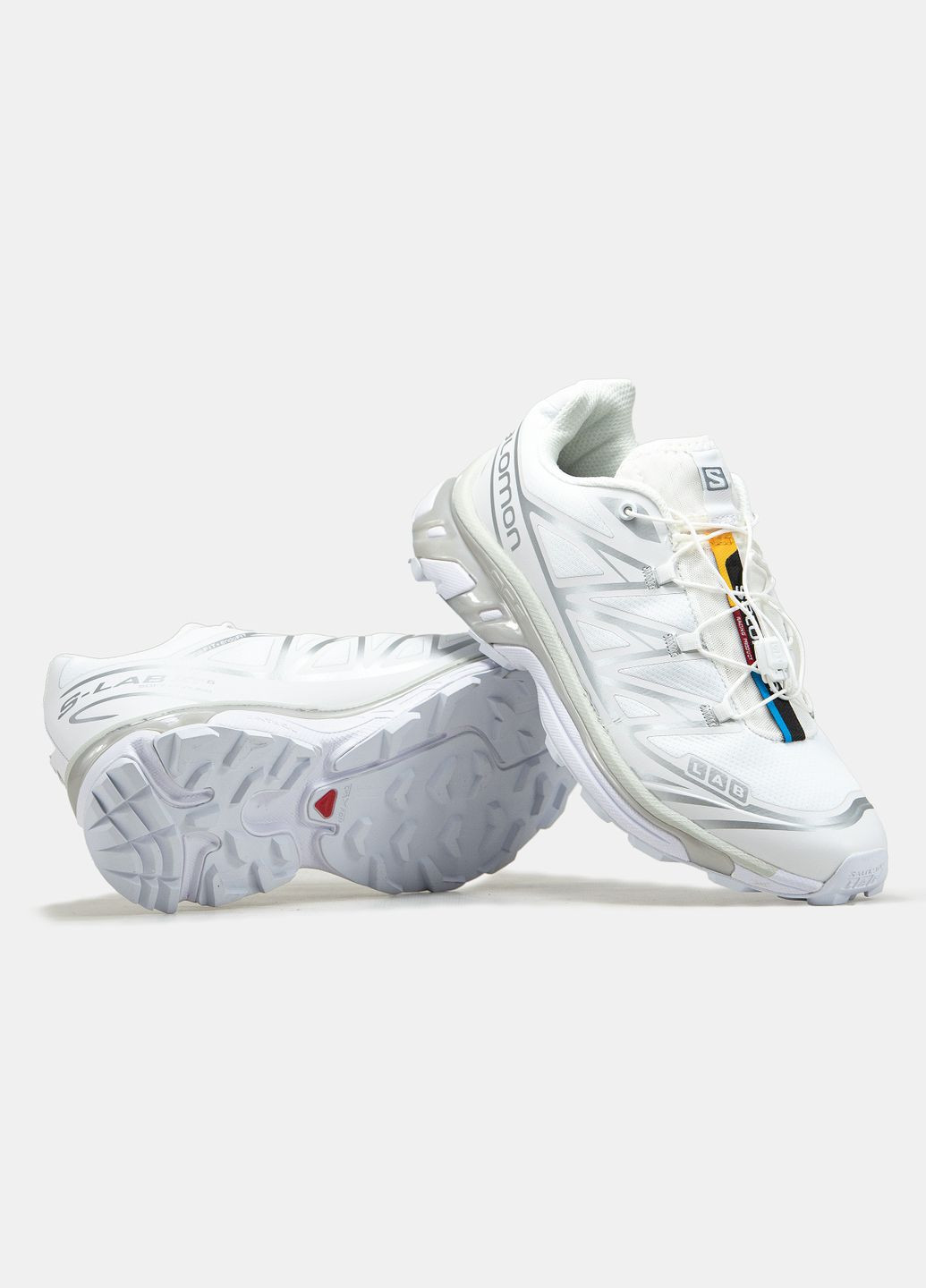 Белые демисезонные мужские кроссовки white silver Salomon S/LAB XT-6