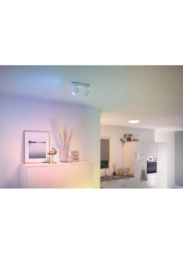 Світильник точковий накладний розумний IMAGEO Spots, 2х5W, 2200-6500K, RGB, Wi-Fi, білий WiZ (393476004)