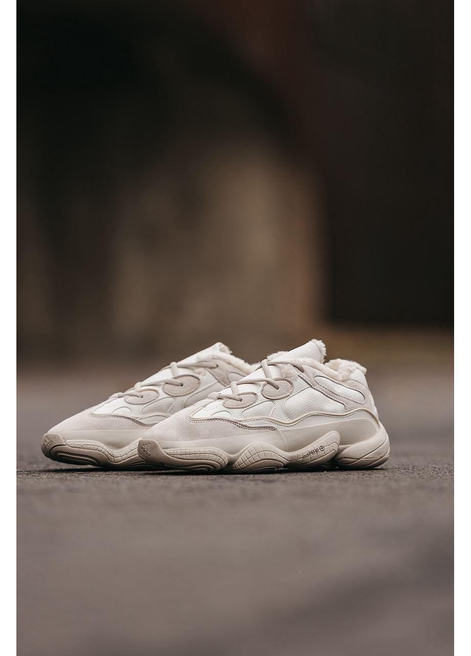 Бежеві Зимовий кросівки чоловічі adidas yeezy boost 500 blush fur адідас ізі буст No Brand