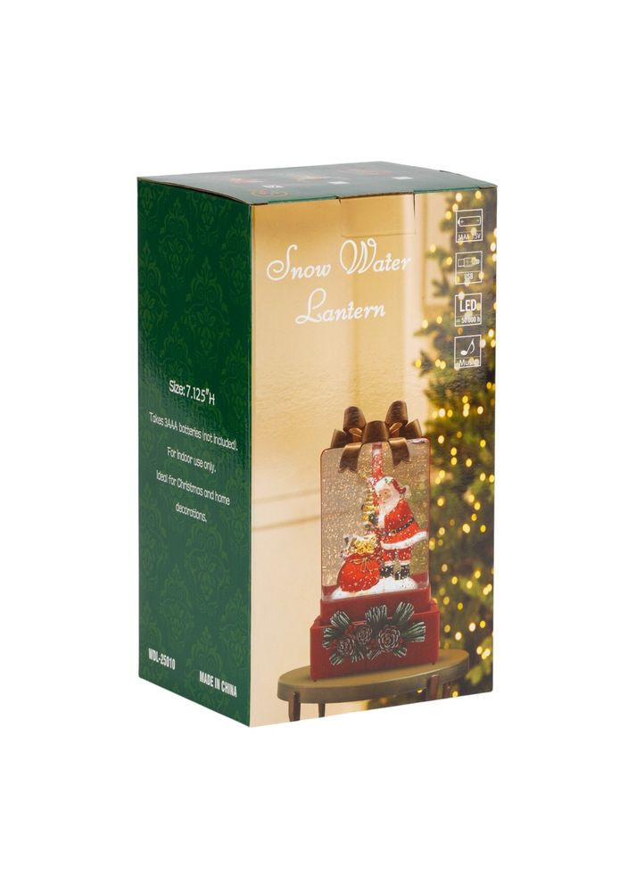 Новорічний ліхтар з підсвіткою та музикою, 18 см Home Decor (361020016)