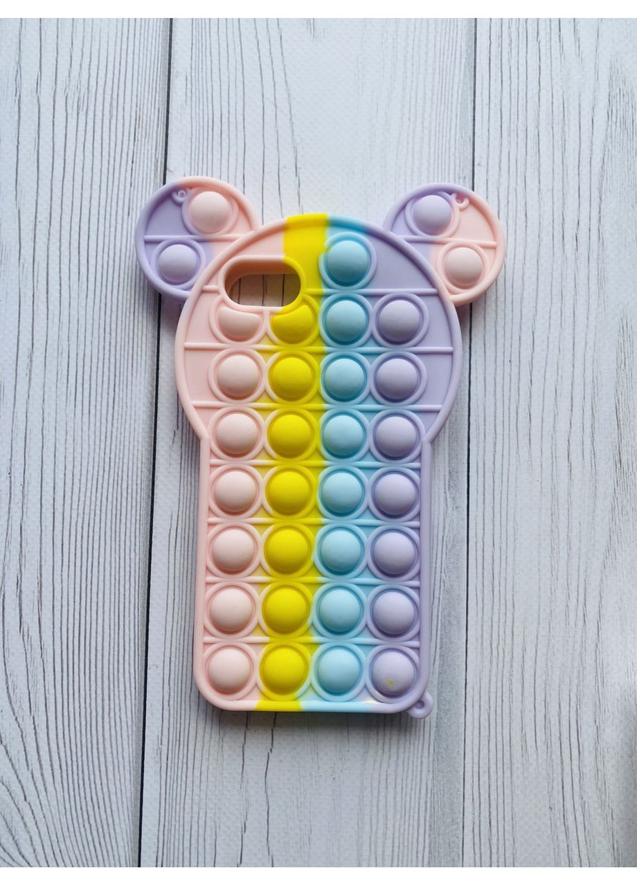 Силіконовий чохол Попіт Антистрес PopIt для iPhone 7 / 8 Міккі з вушками Creative (355408562)