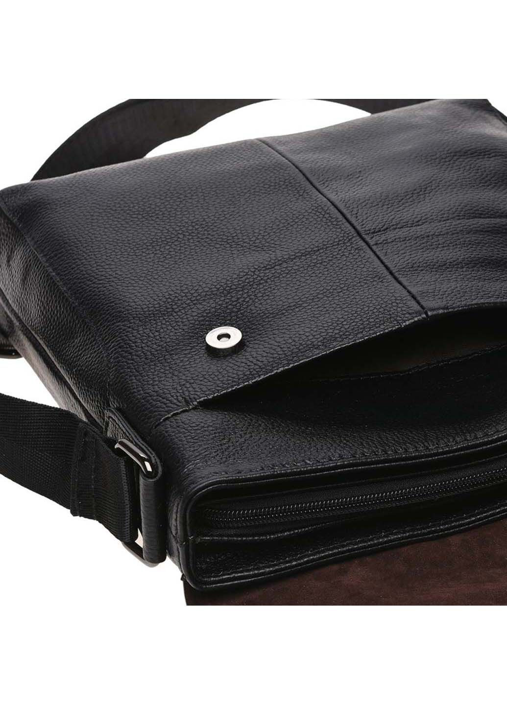 Сумка на плече Borsa Leather k18168-black (282718830)