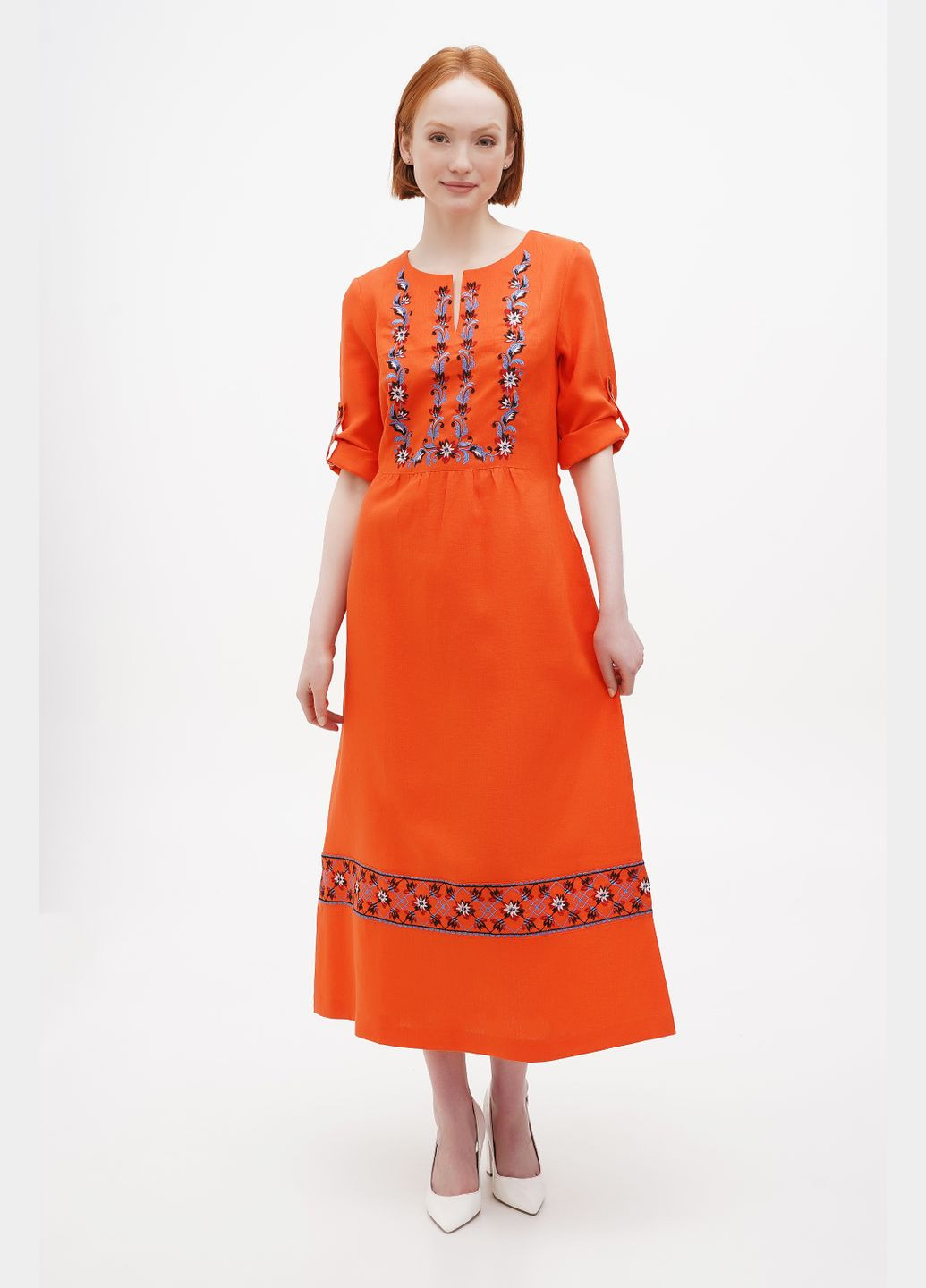 Помаранчева сукня млада, р., код 0302/48/200 ГАЛЕРЕЯ ЛЬОНУ