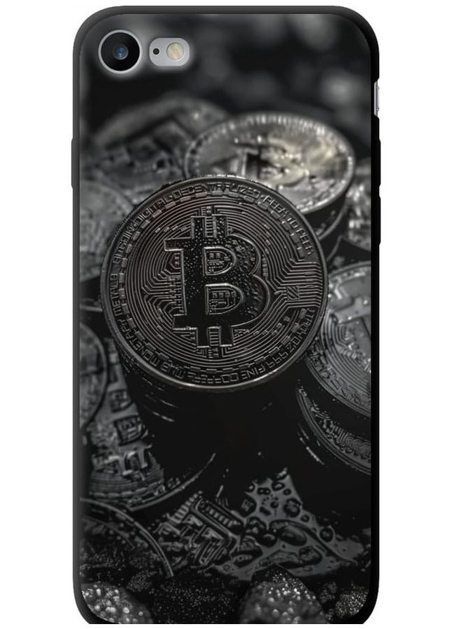 TPU чохол 'Black Bitcoin' для Endorphone Apple iPhone 8 (289530834)