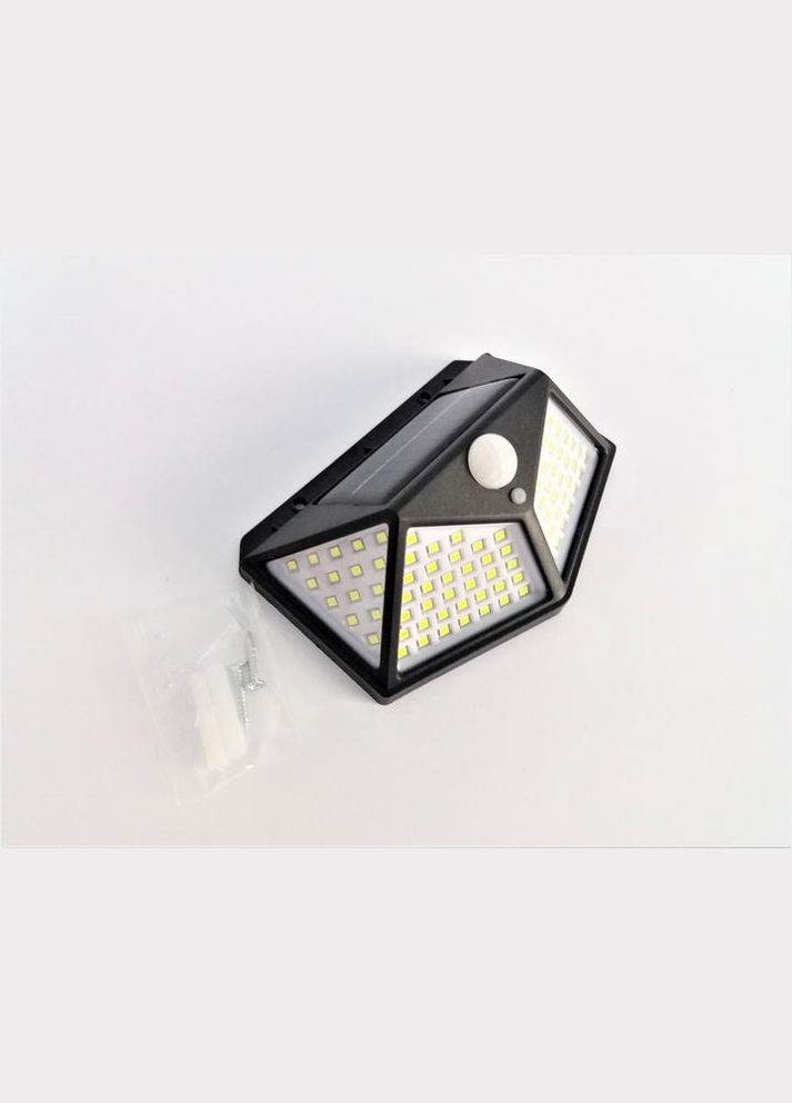 Ліхтар вуличний на сонячній батареї BL CL-100 з датчиком руху Чорний HLV (346048397)