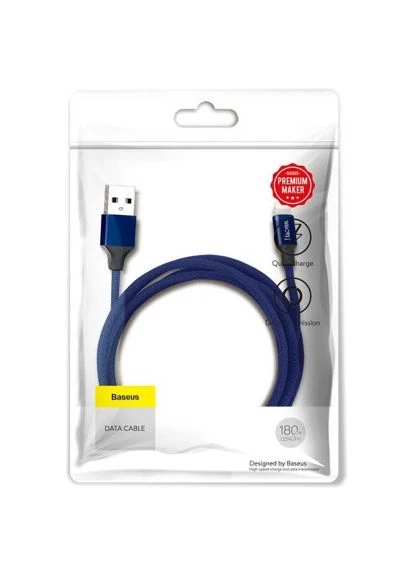 Дата кабель (CALYW-A13) Baseus USB 2.0 AM to Lightning 1.8m navy blue (388713991)