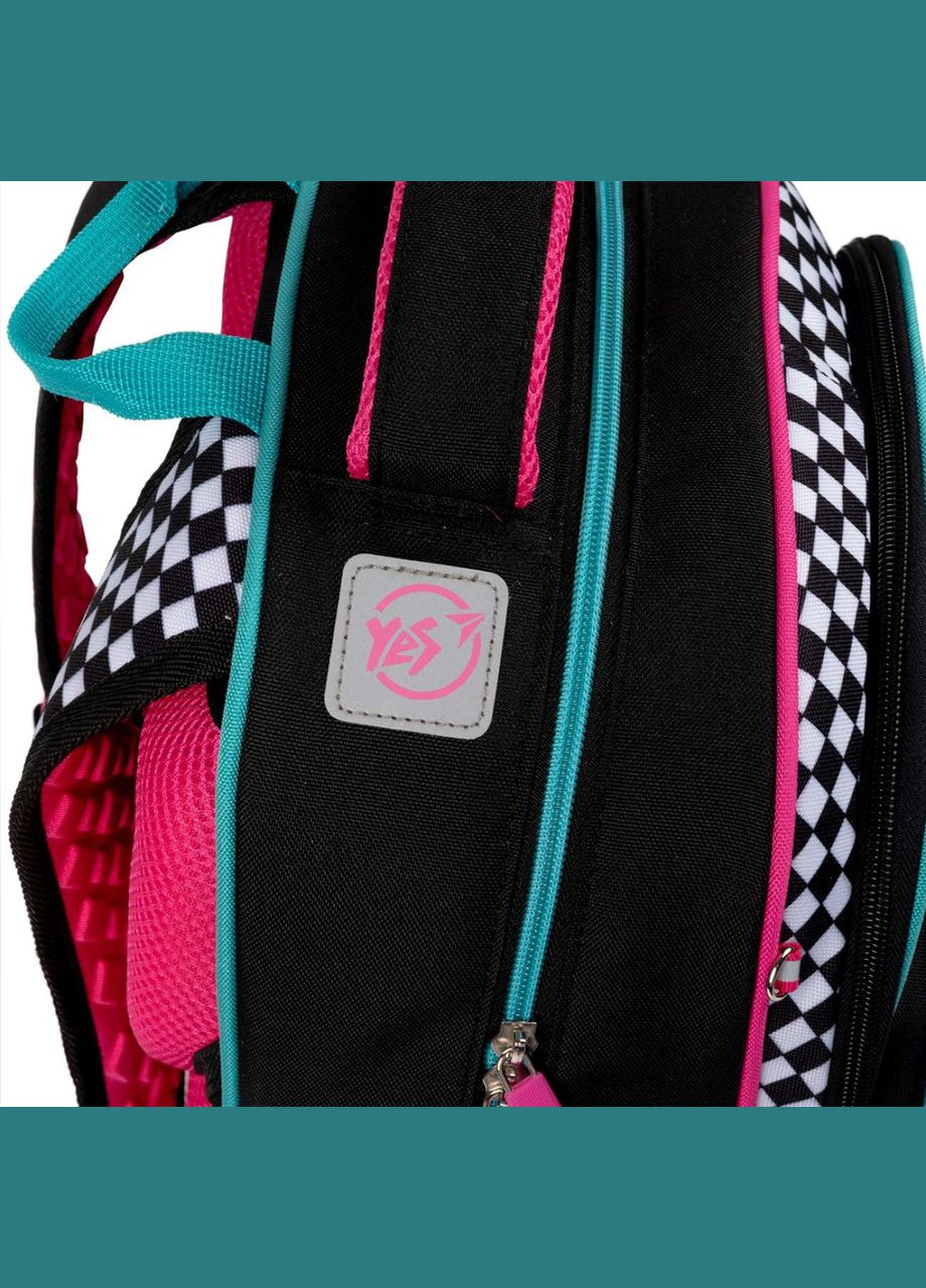 Рюкзак шкільний напівкаркасний S91 Lovely Smile, два відділення, фронтальна кишеня, бічні кишені розмір 38*29*13см Yes (293510934)