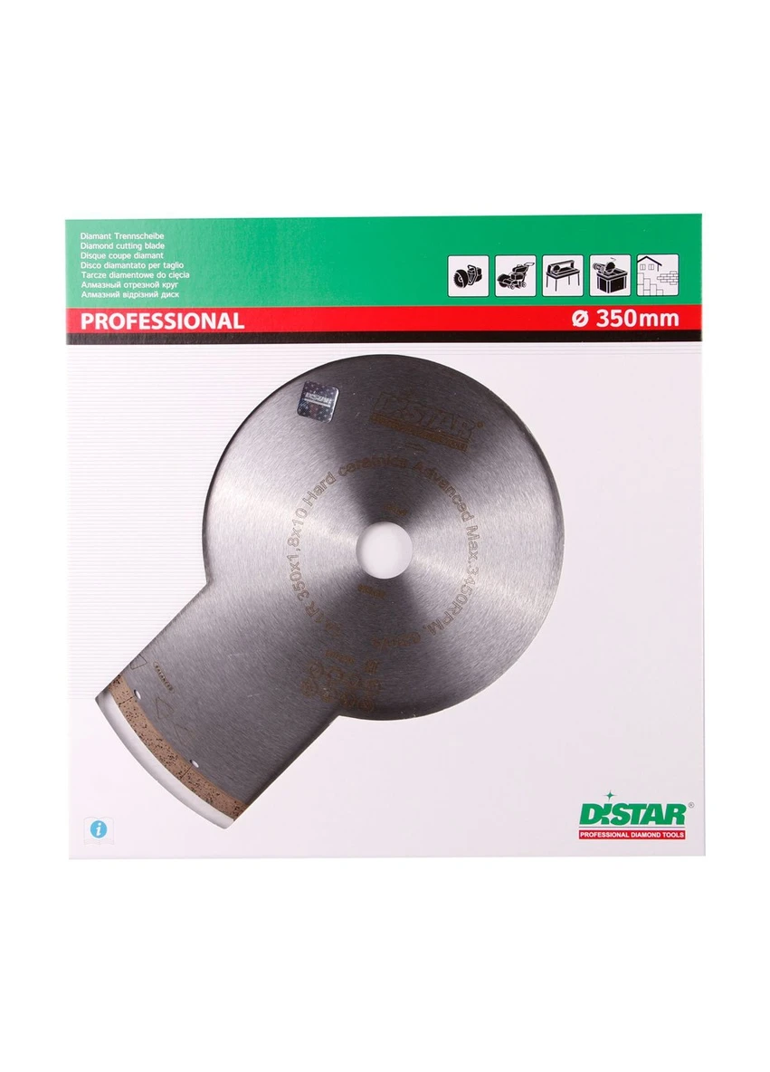 Алмазний диск 1A1R Hard ceramics Advanced (350 х 1.8 мм, 25.4 мм) відрізний круг 11120049015 (10233) Distar (295042217)