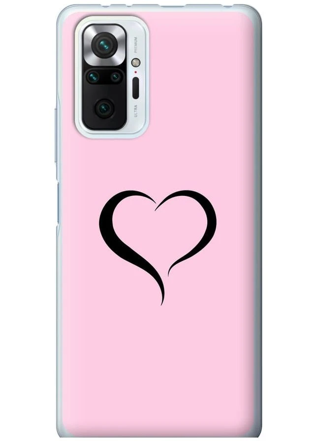 Силиконовый чехол 'Сердце 1' для Endorphone Xiaomi Redmi Note 10 Pro (335050963)