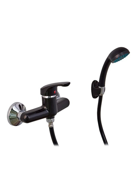 Змішувач для душу Afina003 SET Black (зі шлангом, лійкою та кронштейном) (PM0646) PLAMIX 003 (315152449)