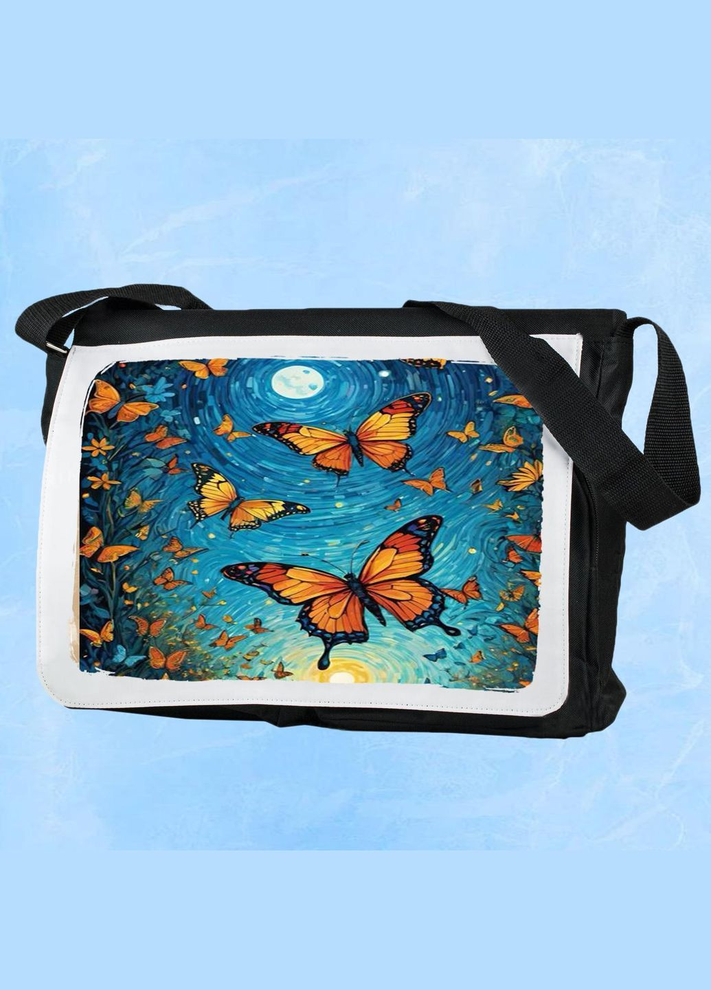 Чоловіча (жіноча) сумка через плече для спортзалу дорожня універсальна Art #339 Чорний No Brand (322119506)