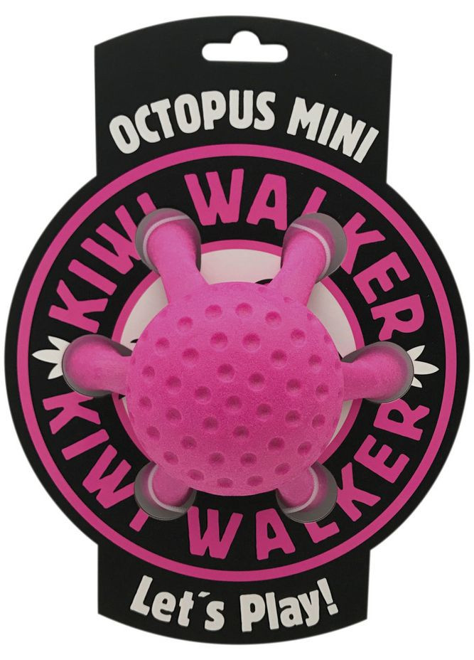 Игрушка для собак Осьминог 13 см Розовая (8596075002794) Kiwi Walker (279561809)