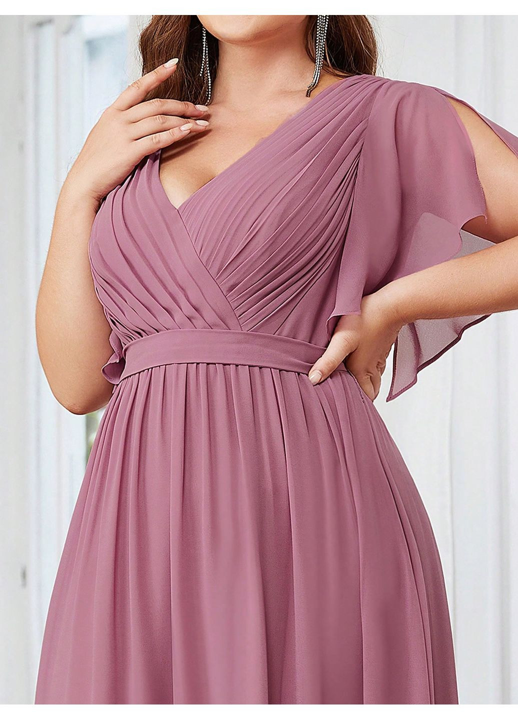 Рожева вечірня сукня SHEIN однотонна