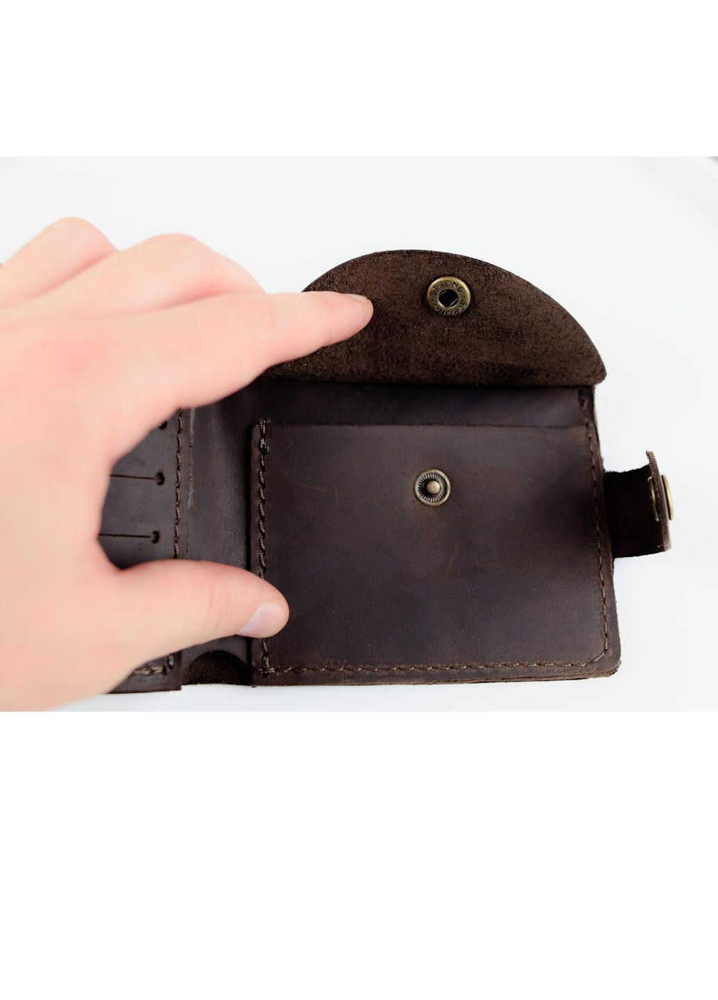 Классический кошелек из натуральной гладкой кожи Vishnya (317638943)