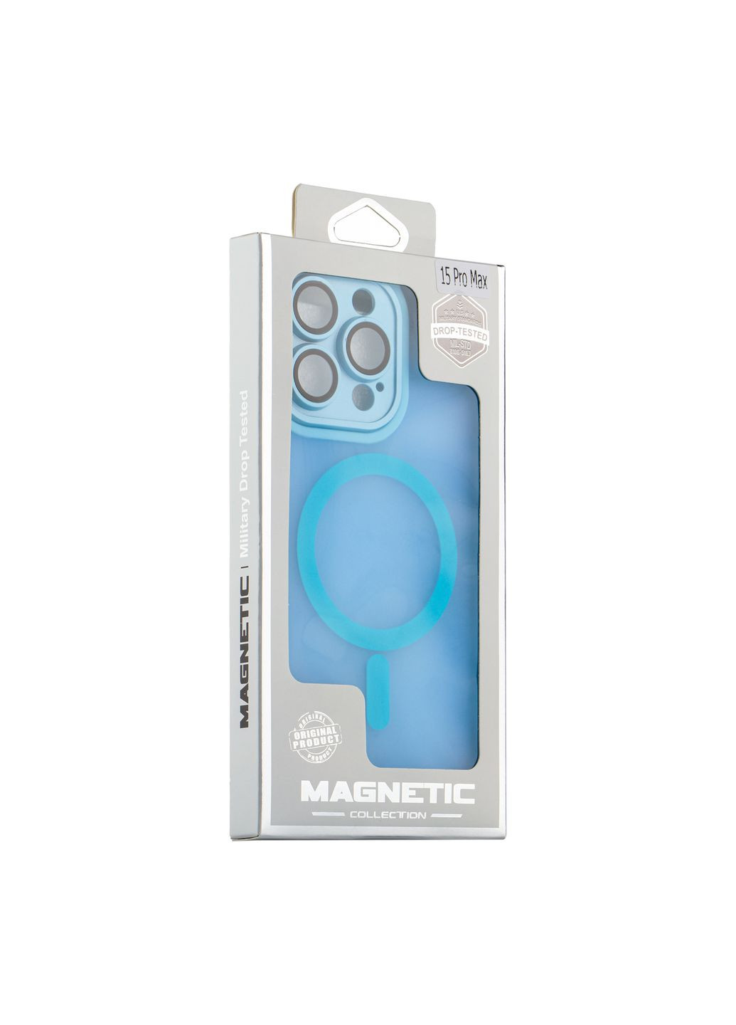Чехол TPU+PC Magnetic Matte Camera Lens with Magsafe для iPhone 15 Pro Цвет Blue No Brand Apple iPhone 15 Pro 2023 (336150285)