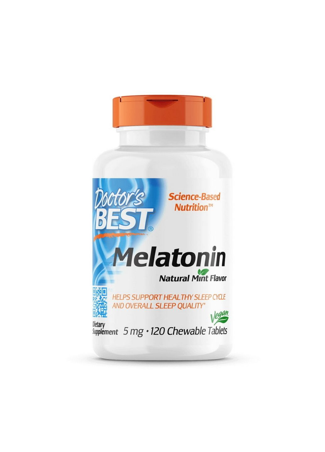 Натуральная добавка Melatonin 5 mg, 120 жевательных таблеток Doctor's Best (293340872)