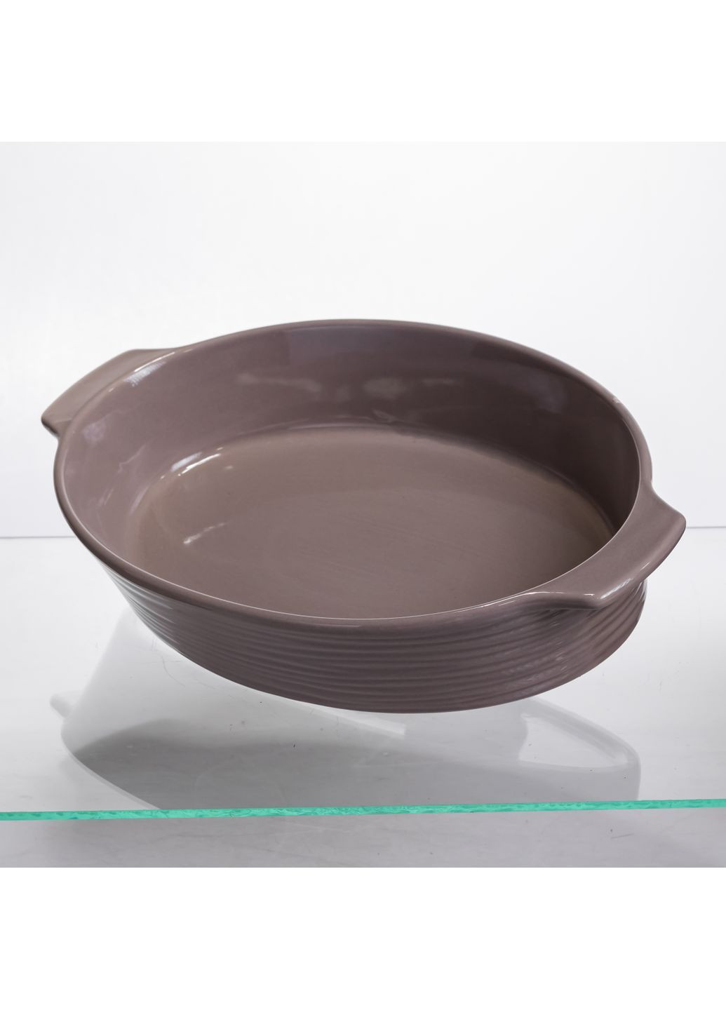 Форма для запікання керамічна 2 л, какао S1286 No Brand (366830664)