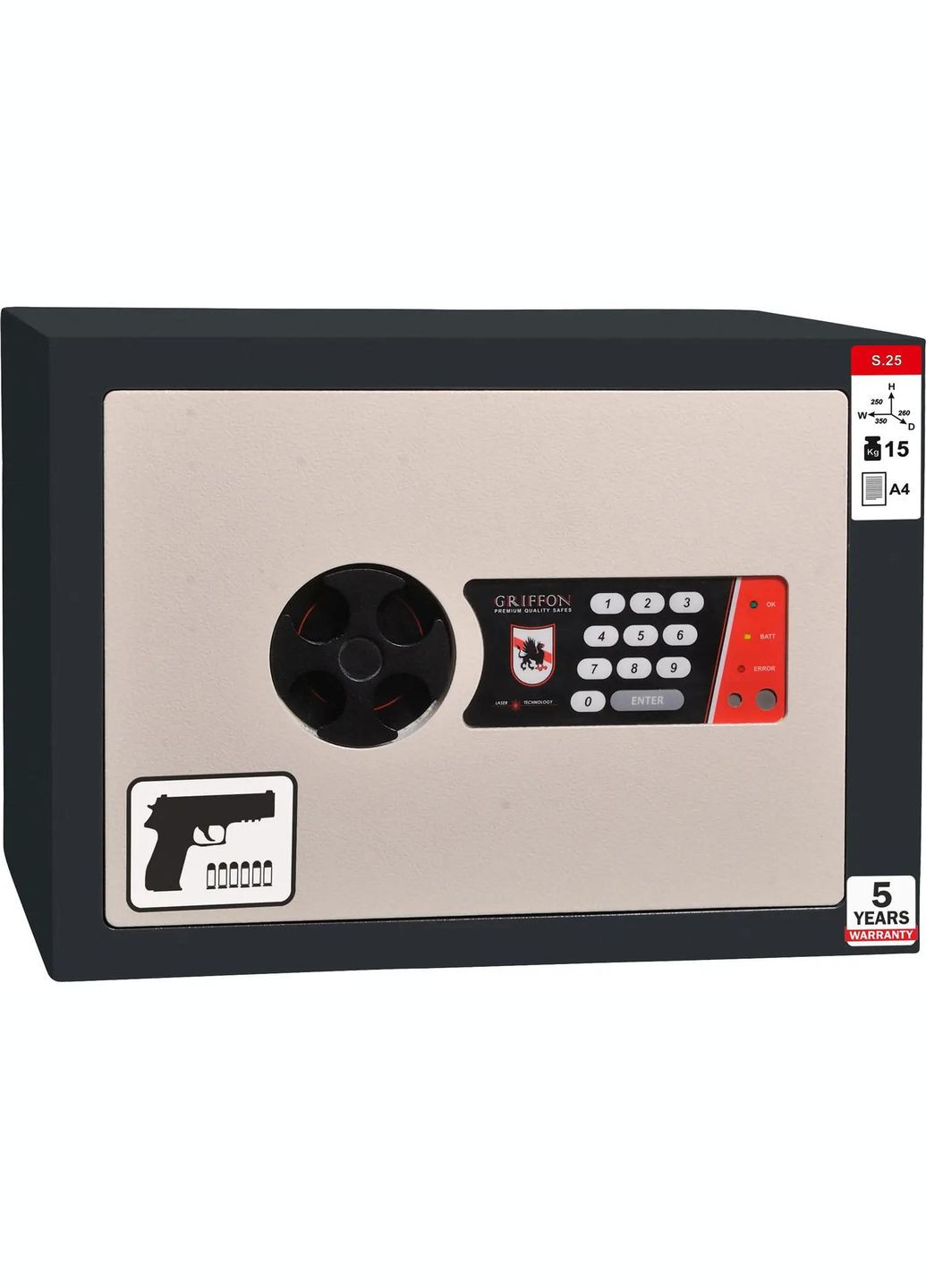 Сейф Griffon S. 25.EP.25х35х26 No Brand (316442131)