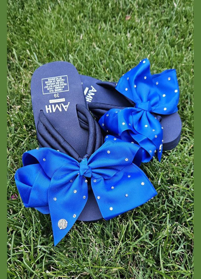 Темно-синие вьетнамки женские темно-синего цвета Let's Shop