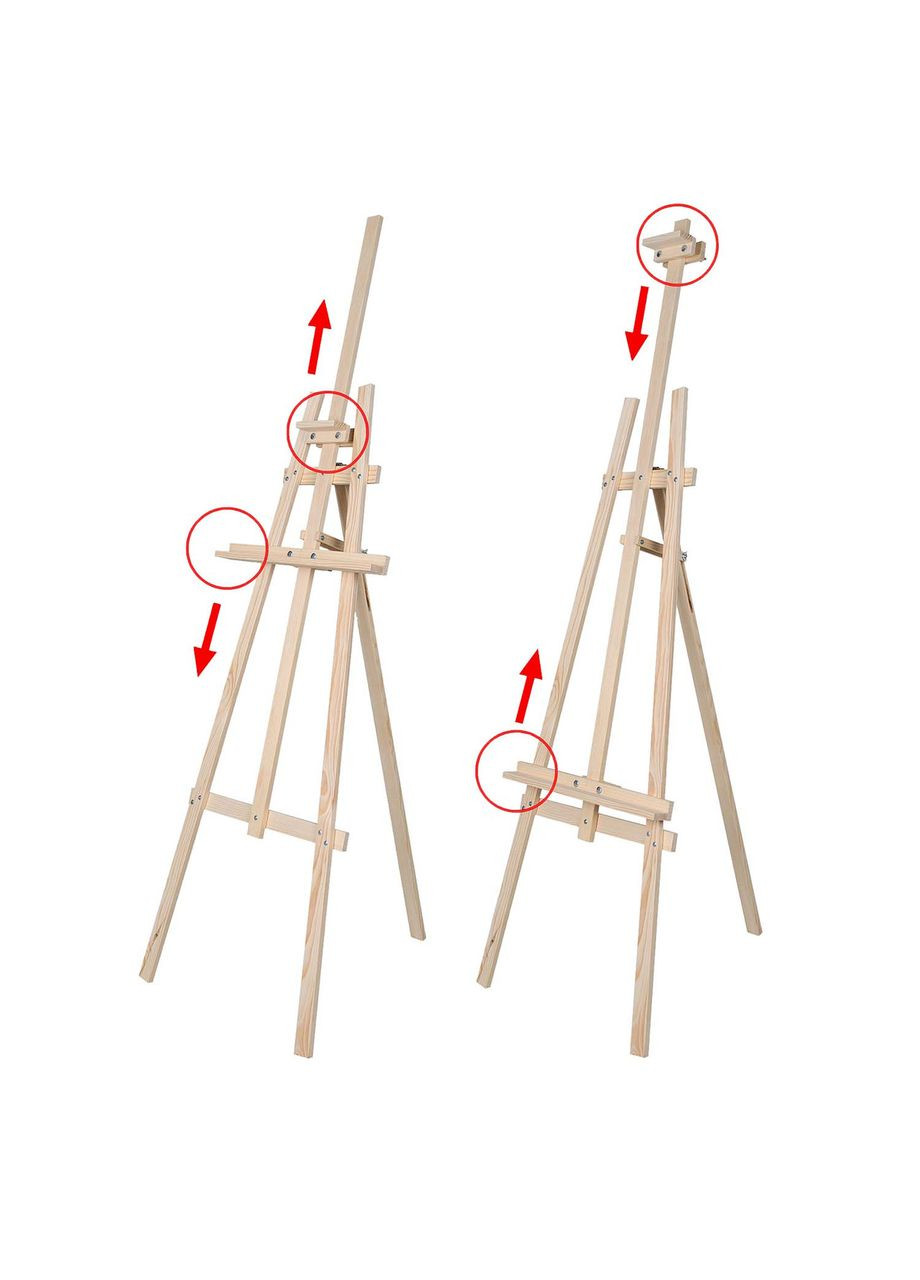 Мольберт Лира 175 см для рисования треножный, деревянный, напольный, студийный, художественный, стационарный. Artfactory (361861566)