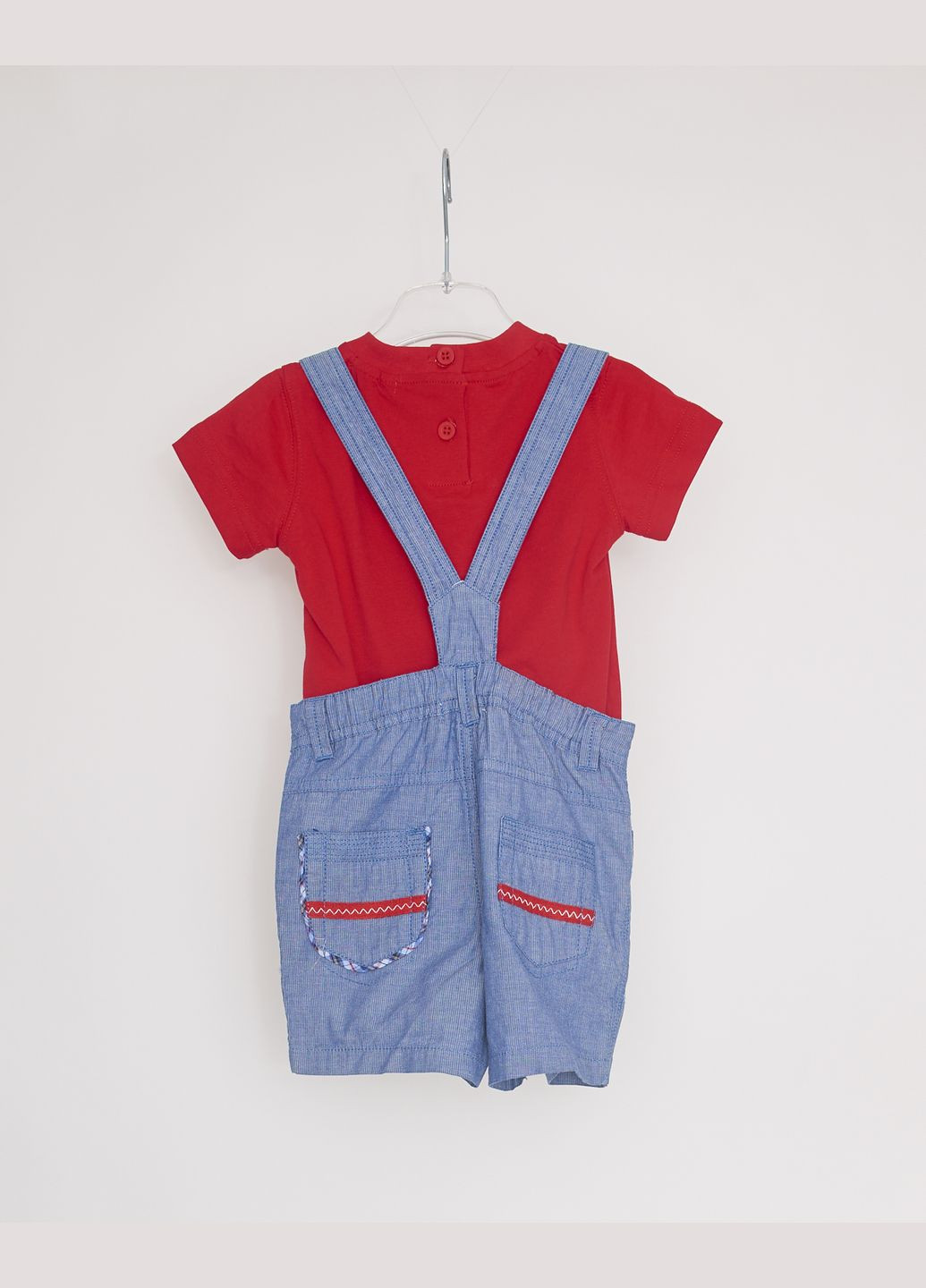 Червоний літній комплект(футболка+шорти) Marasil