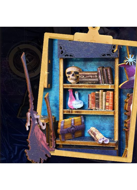 3D конструктор зі світловими ефектами "Магічний ринок" Румбокс конструктор Room Box ляльковий будиночок своїми руками (RB052) BB (360867030)