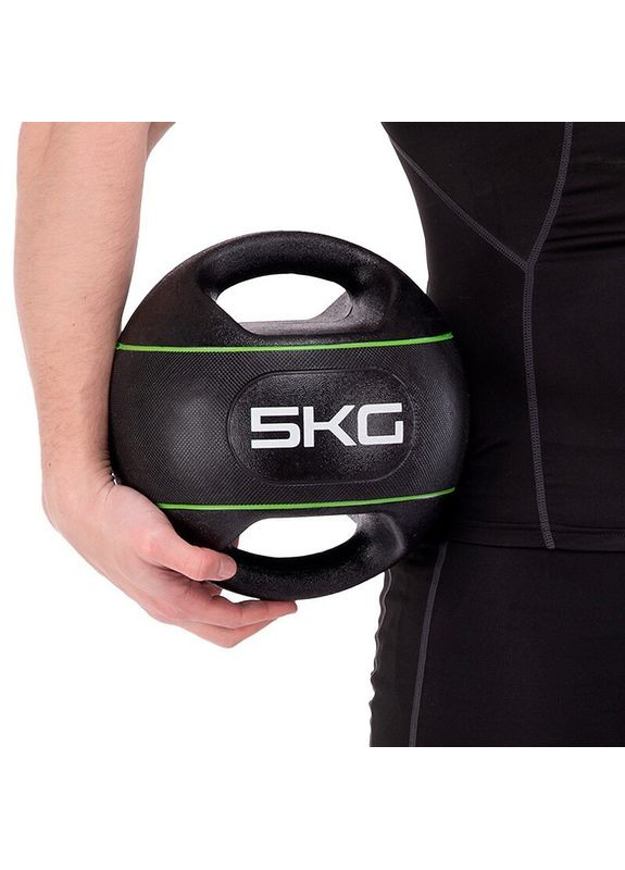 Медбол м'яч медичний дворучний з хватами (вага 5 кг) TA-7827-5 Zelart (367617445)