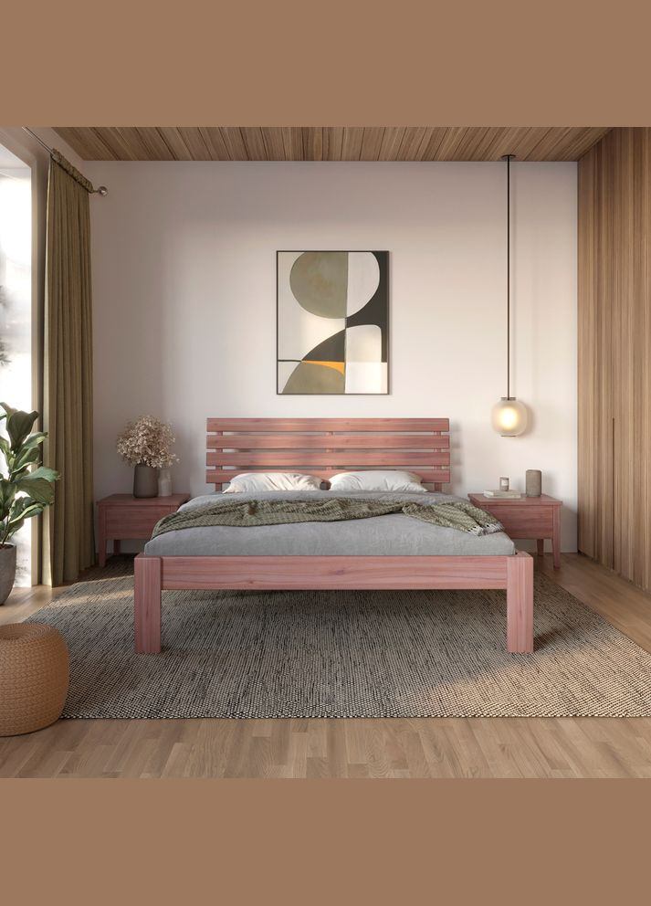 Двоспальне дерев'яне ліжко Техас 180х200 см (MBG-11343) Mebigrand (368283016)