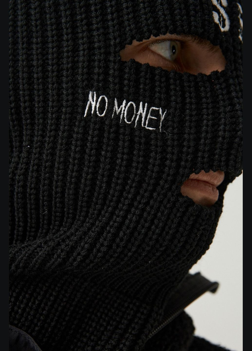 ТУР чоловіча балаклава чорного кольору "долар" однотонний чорний виробництво - Україна