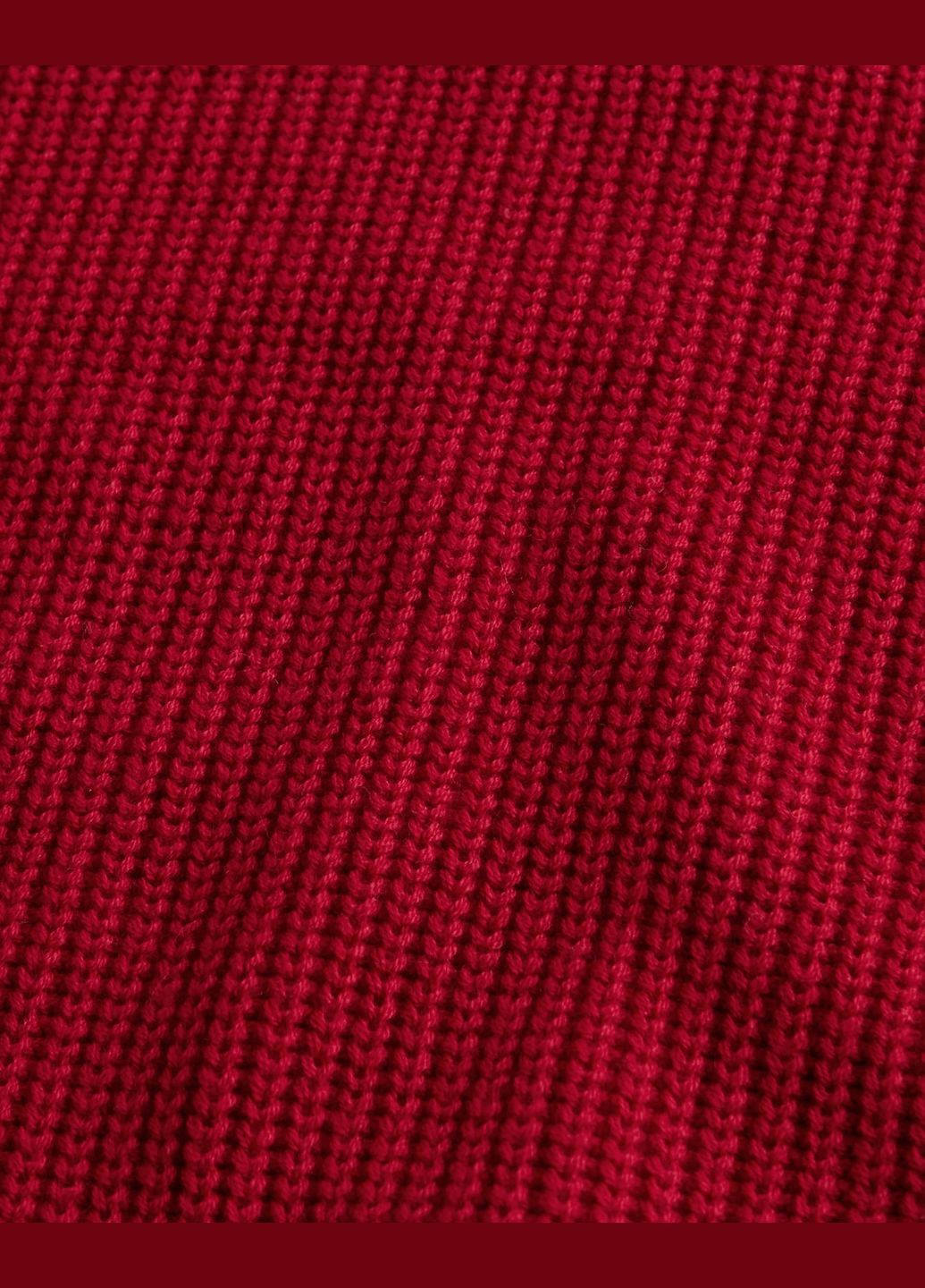 Красный демисезонный свитер женский - свитер hc7289w Hollister