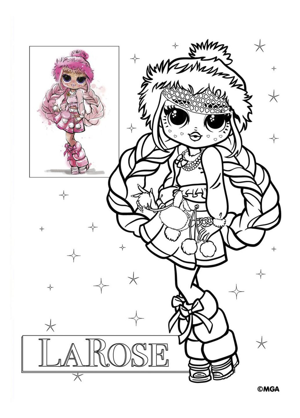 Раскраска со стикерами «Fashion Show LaRose» цвет разноцветный CB-00284112 No Brand (357014842)